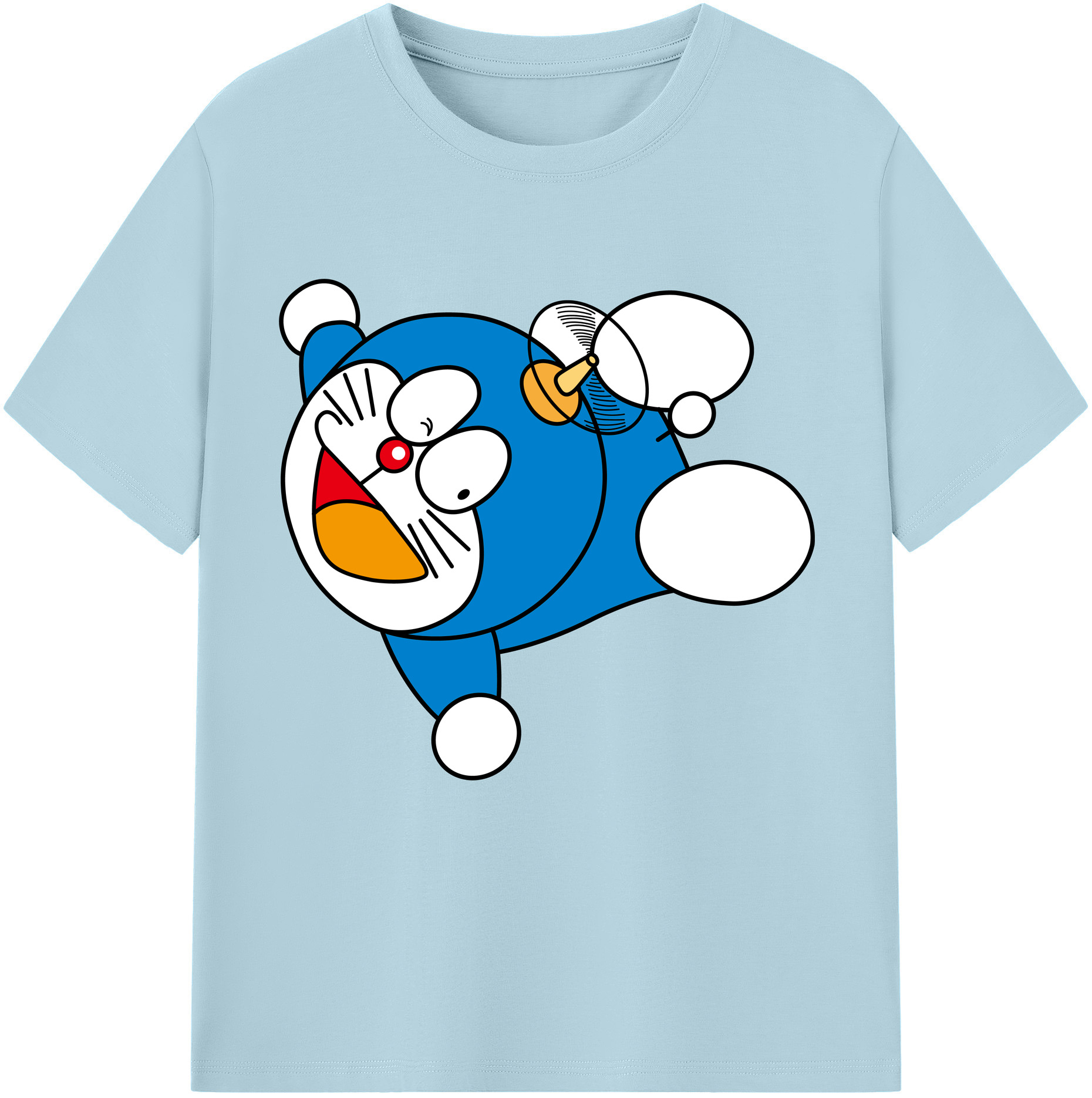 （画像用） ドラえもん Doraemon 綿100％半袖Tシャツ（フロントプリント）